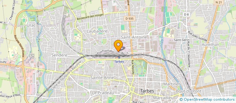 localisation de l'entreprise MONSIEUR THOMAS HILLAT  TARBES