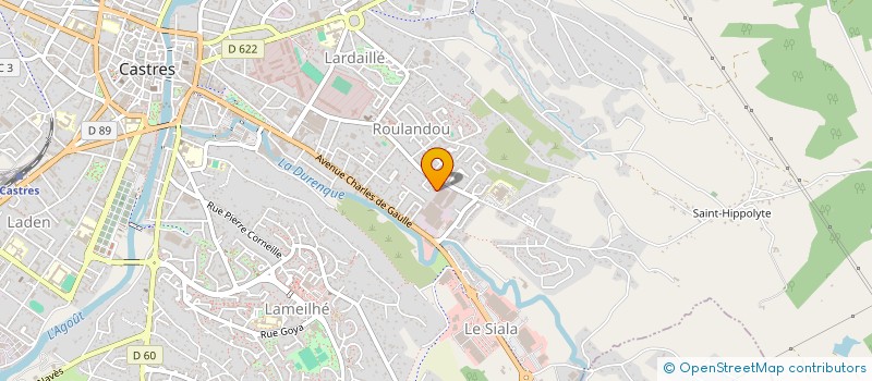 localisation de l'entreprise MONSIEUR THOMAS HIRIBARNE  CASTRES