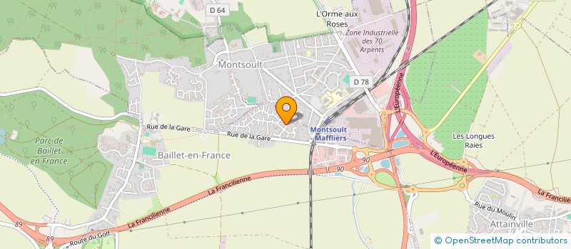 localisation de l'entreprise MONSIEUR THOMAS HO  BAILLET-EN-FRANCE