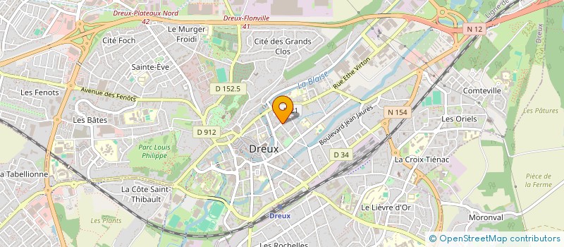localisation de l'entreprise MONSIEUR THOMAS HODGE à DREUX