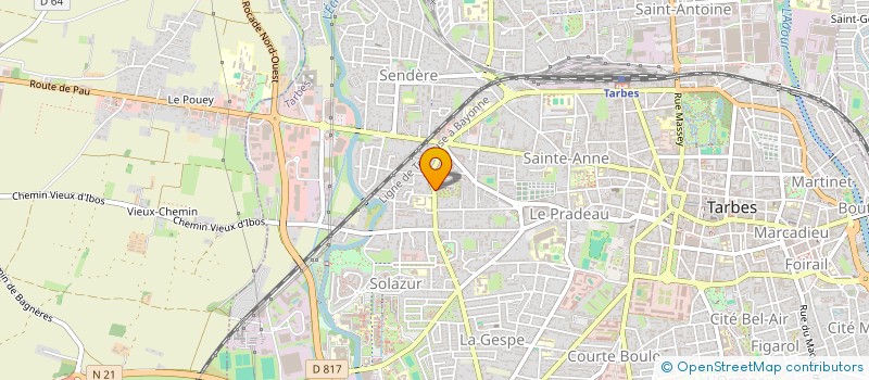 localisation de l'entreprise MONSIEUR THOMAS HOOSE  TARBES