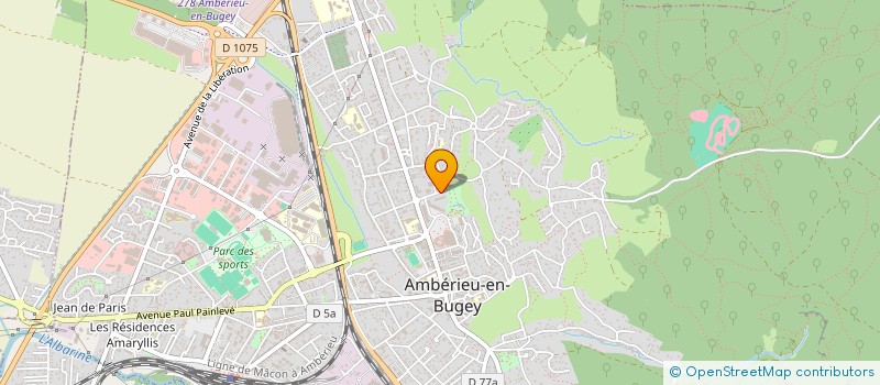 localisation de l'entreprise MONSIEUR THOMAS HOUMEUR  AMBERIEU-EN-BUGEY
