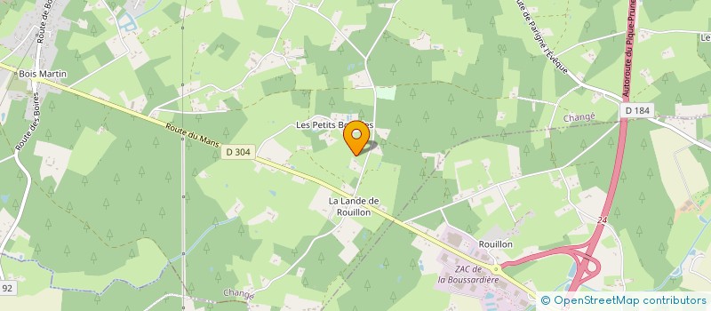 localisation de l'entreprise MONSIEUR THOMAS HUBERT  PARIGNE-L'EVEQUE