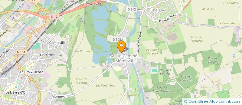 localisation de l'entreprise MONSIEUR THOMAS HUBERT à SAINTE-GEMME-MORONVAL