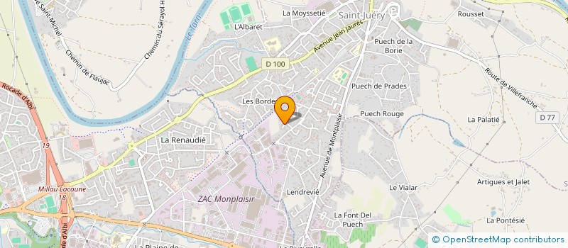 localisation de l'entreprise MONSIEUR THOMAS HUC à SAINT-JUERY