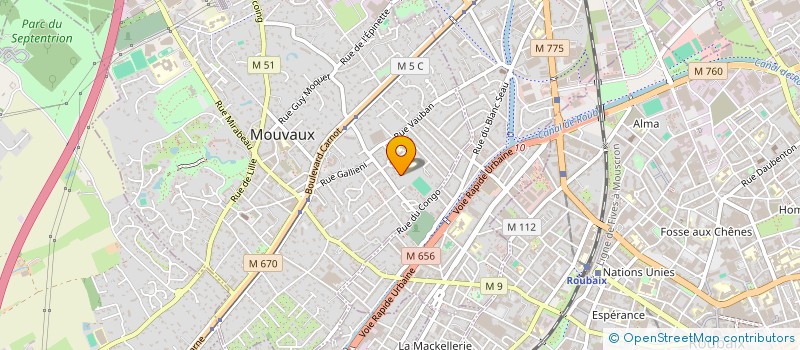 localisation de l'entreprise MONSIEUR THOMAS HUCHIN  MOUVAUX