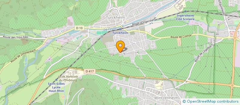 localisation de l'entreprise MONSIEUR THOMAS HUCK  TURCKHEIM