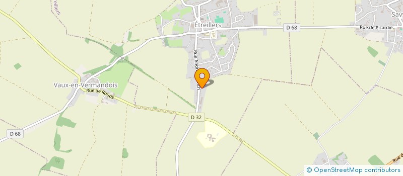 localisation de l'entreprise MONSIEUR THOMAS HUGET  ETREILLERS