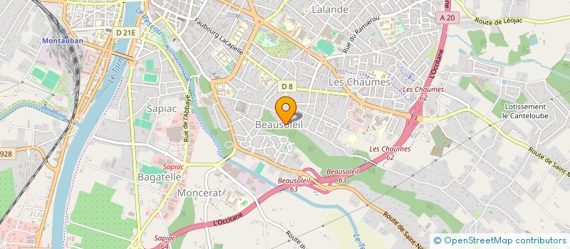localisation de l'entreprise MONSIEUR THOMAS HUGON  MONTAUBAN
