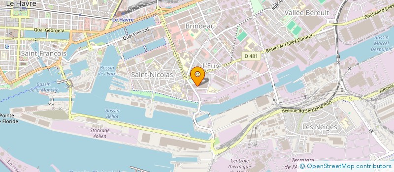 localisation de l'entreprise MONSIEUR THOMAS HUGUENIN  LE HAVRE