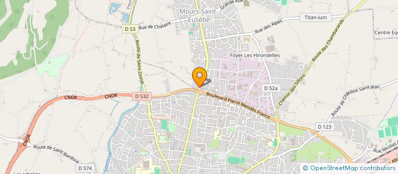 localisation de l'entreprise MONSIEUR THOMAS HUMBERT  MOURS-SAINT-EUSEBE