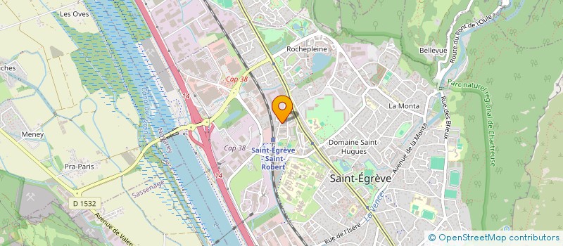 localisation de l'entreprise MONSIEUR THOMAS HUMEL  VOIRON