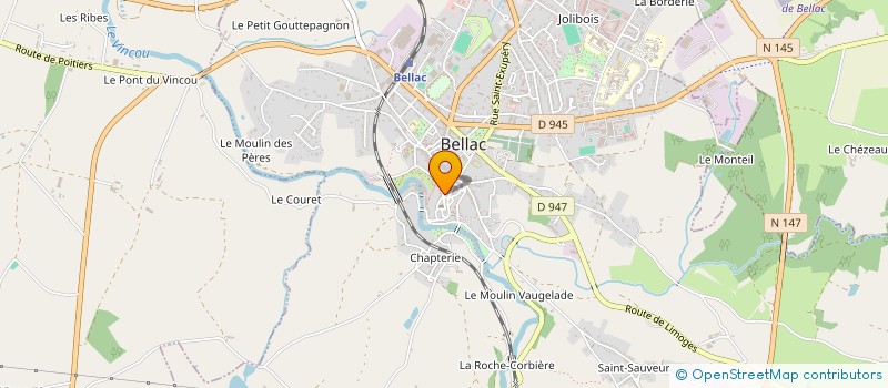 localisation de l'entreprise MONSIEUR THOMAS HUMPHREY  BELLAC