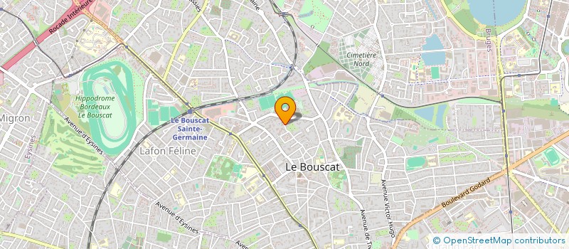 localisation de l'entreprise MONSIEUR THOMAS JACQUES  LE BOUSCAT