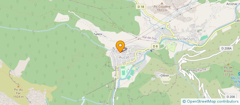 localisation de l'entreprise MONSIEUR THOMAS JACQUESSON à AUZAT
