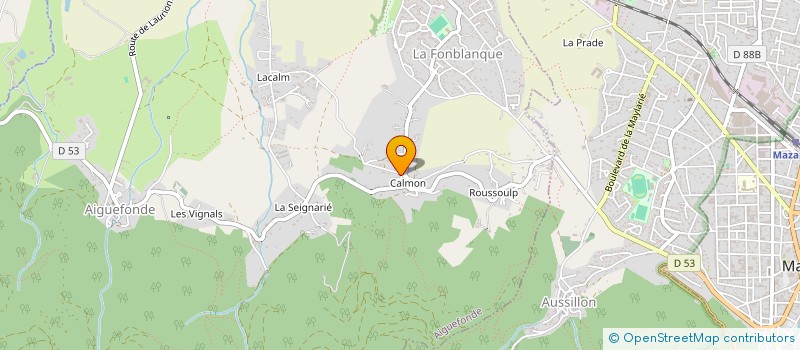 localisation de l'entreprise MONSIEUR THOMAS JAMME DE LAGOUTINE  AIGUEFONDE