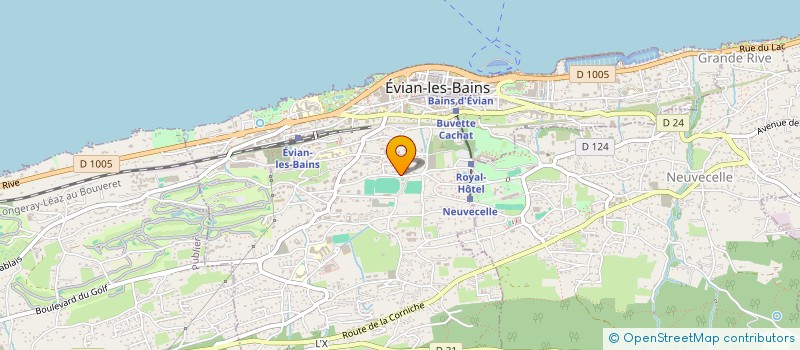 localisation de l'entreprise MONSIEUR THOMAS JARDIN  EVIAN-LES-BAINS