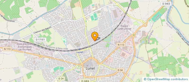 localisation de l'entreprise MONSIEUR THOMAS JAVAUX  LUNEL