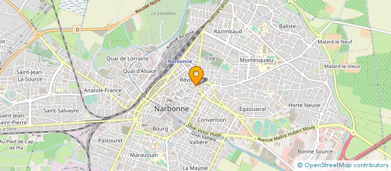 localisation de l'entreprise MONSIEUR THOMAS JEAN HENRI BODIN à NARBONNE