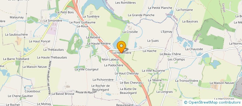 localisation de l'entreprise MONSIEUR THOMAS JEAN MARCEL MOULIN à HEDE-BAZOUGES