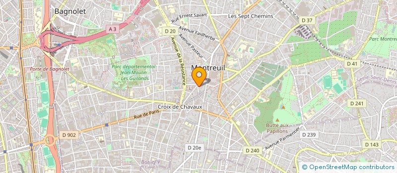 localisation de l'entreprise MONSIEUR THOMAS JEAN-PIERRE à MONTREUIL