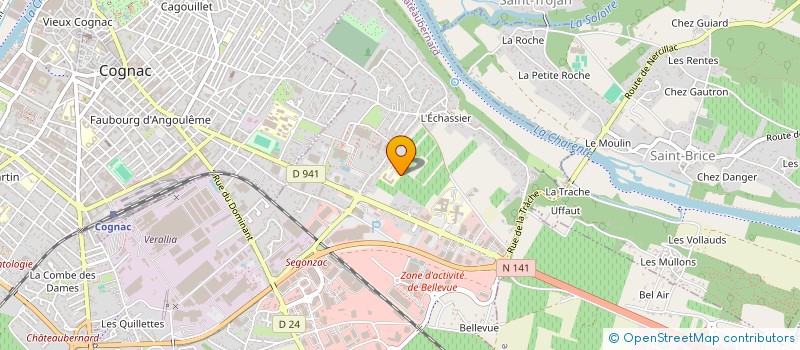 localisation de l'entreprise MONSIEUR THOMAS JEANNOT à COGNAC