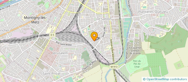 localisation de l'entreprise MONSIEUR THOMAS JOB  METZ