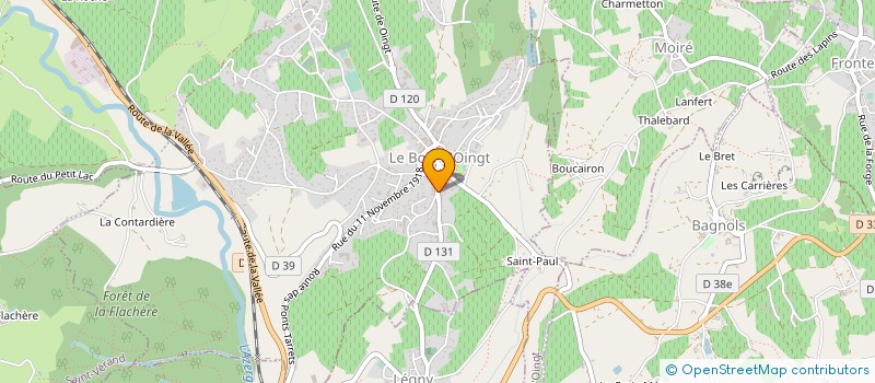 localisation de l'entreprise MONSIEUR THOMAS JOLY  VAL D'OINGT