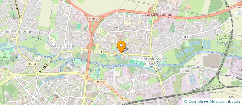 localisation de l'entreprise MONSIEUR THOMAS JOLY  SAINT-LAURENT-BLANGY