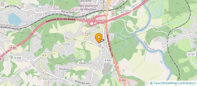 localisation de l'entreprise MONSIEUR THOMAS JORDY  ANGLET