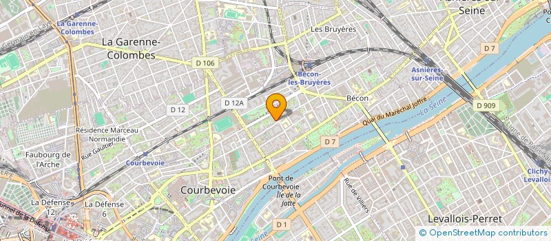 localisation de l'entreprise MONSIEUR THOMAS JORON  COURBEVOIE