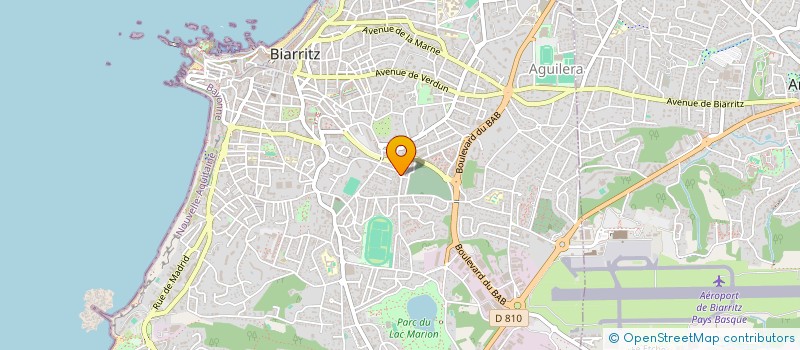 localisation de l'entreprise MONSIEUR THOMAS JOUBERT à BIARRITZ