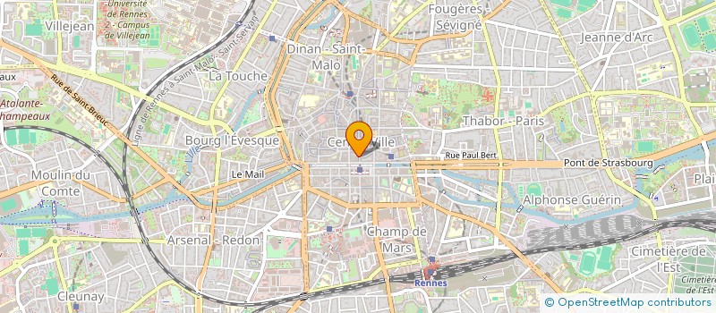 localisation de l'entreprise MONSIEUR THOMAS JOURDAIN  RENNES