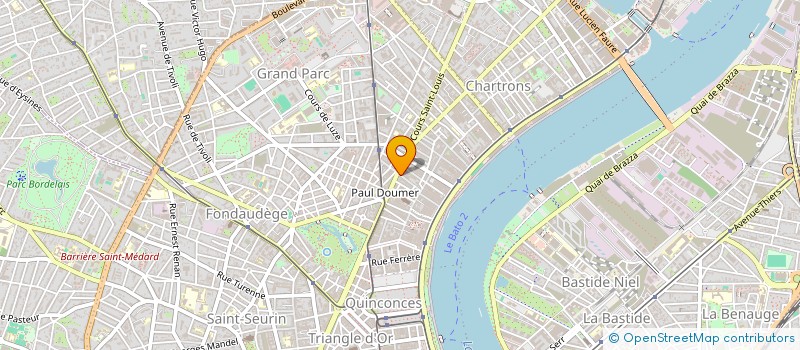 localisation de l'entreprise MONSIEUR THOMAS JUBIN  BORDEAUX