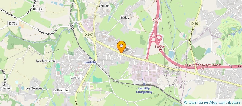 localisation de l'entreprise MONSIEUR THOMAS JUDITH  LENTILLY