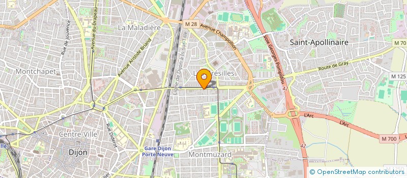 localisation de l'entreprise MONSIEUR THOMAS JUGE  DIJON