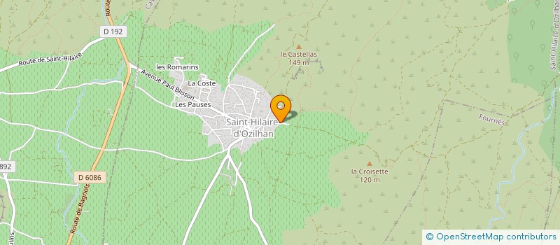 localisation de l'entreprise MONSIEUR THOMAS JULIA  SAINT-HILAIRE-D'OZILHAN