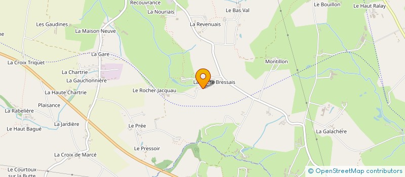 localisation de l'entreprise MONSIEUR THOMAS JULIEN  SAINT-GERMAIN-EN-COGLES