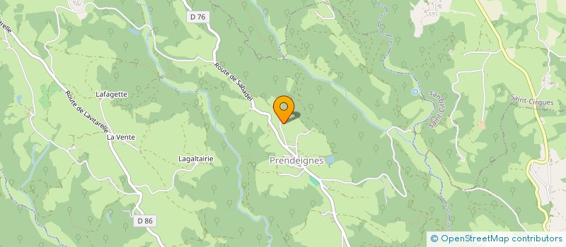 localisation de l'entreprise MONSIEUR THOMAS JUVENAL  PRENDEIGNES