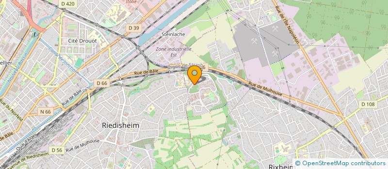 localisation de l'entreprise MONSIEUR THOMAS KAUFFMANN  RIXHEIM