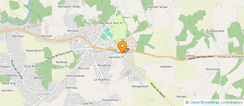 localisation de l'entreprise MONSIEUR THOMAS KLOTZ  PONT-AVEN