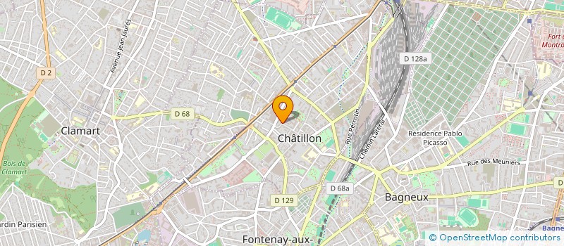 localisation de l'entreprise MONSIEUR THOMAS KONKOBO  CHATILLON