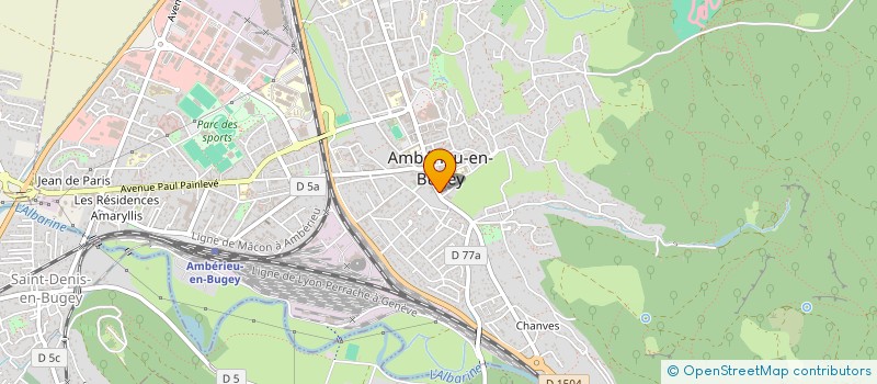 localisation de l'entreprise MONSIEUR THOMAS L EXCELLENT  AMBERIEU-EN-BUGEY