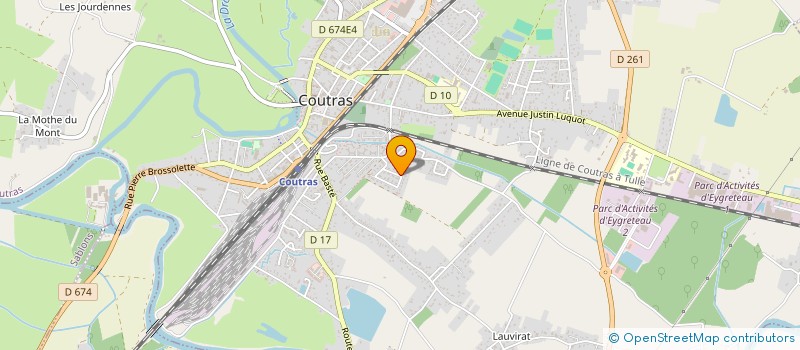 localisation de l'entreprise MONSIEUR THOMAS LABELLE  COUTRAS