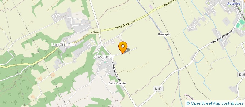 localisation de l'entreprise MONSIEUR THOMAS LABESCAT  PUYDANIEL