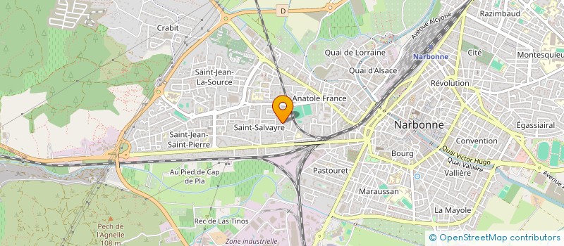 localisation de l'entreprise MONSIEUR THOMAS LABIGNE  NARBONNE