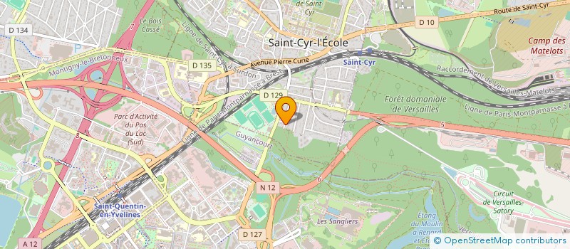 localisation de l'entreprise MONSIEUR THOMAS LABREGERE  SAINT-CYR-L'ECOLE