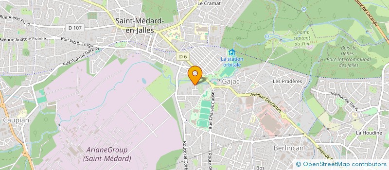 localisation de l'entreprise MONSIEUR THOMAS LACOMBE  SAINT-MEDARD-EN-JALLES