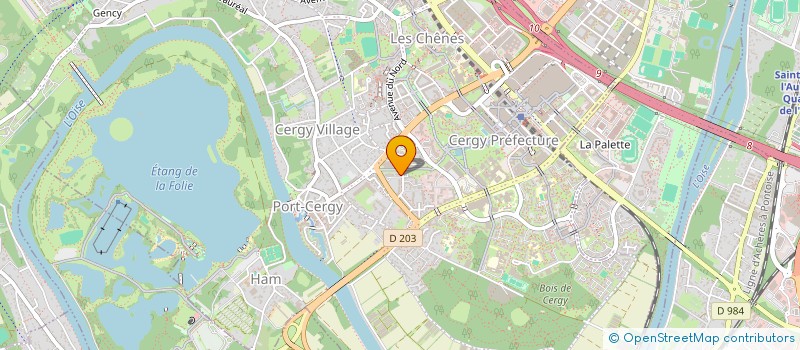 localisation de l'entreprise MONSIEUR THOMAS LACOMME  CERGY