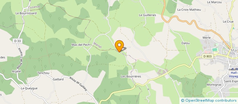 localisation de l'entreprise MONSIEUR THOMAS LACROIX  BALADOU